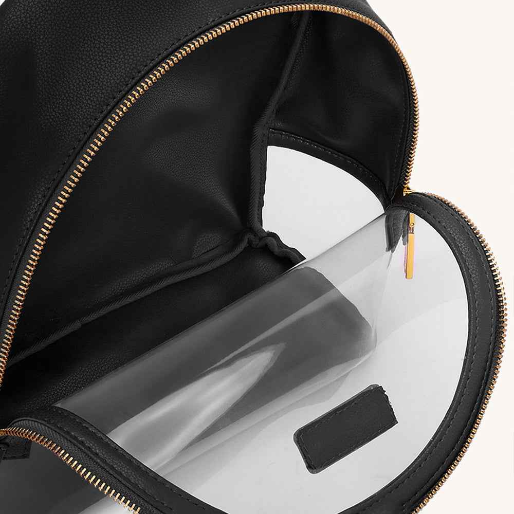 Mira & Moss Francine Clear Backpack - Black