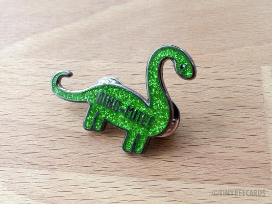 Dino-mite Sparkly Dinosaur Enamel Pin