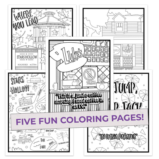 Oy With The Colors Already! Colored Pencils & Coloring Pages for Fans of Gilmore Girls