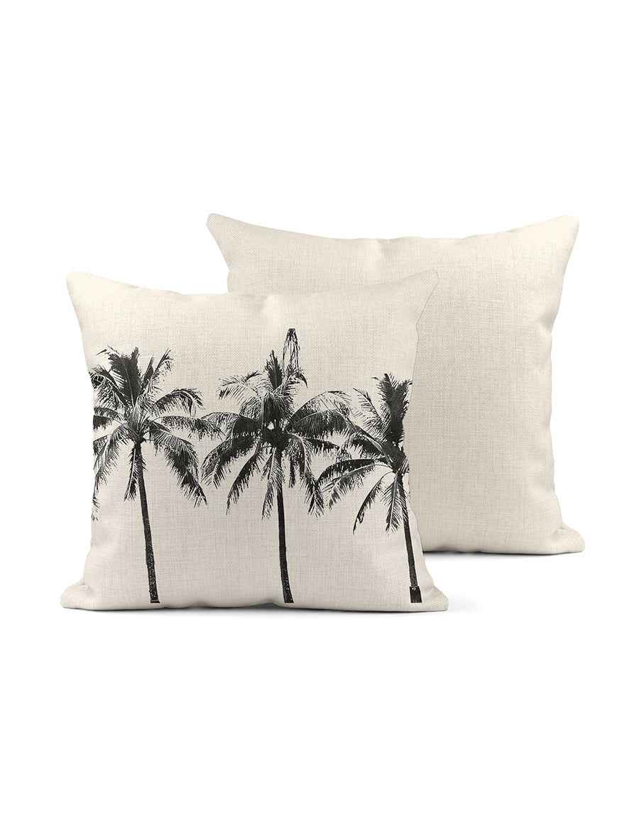 Palm Sharky's Cove Linen Pillow, College Student Gift,Mother's Day Gift, Christmas Gift