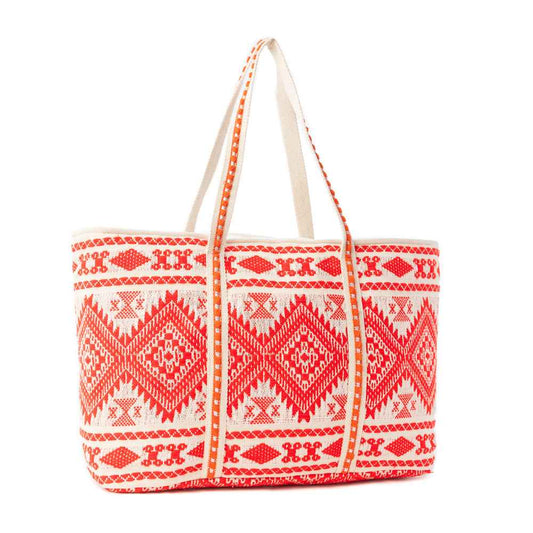 Myra Crimson Caravan Weekender Bag in Festival Red