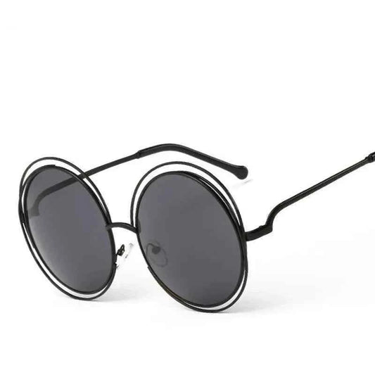 Radiant Gold Round Sunglasses