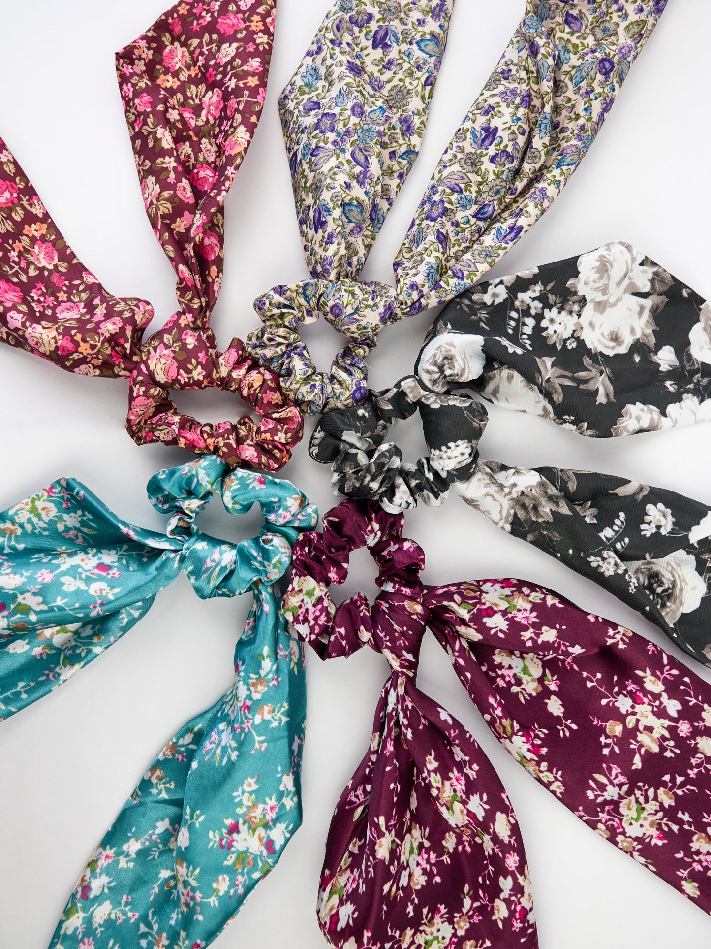 Cottage Rose Scarf Scrunchie