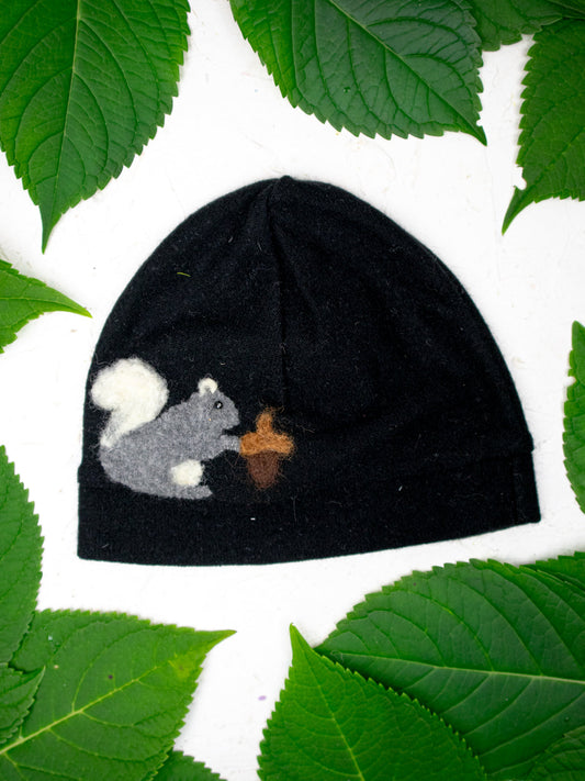 Squirrel Cashmere Hat - Adult