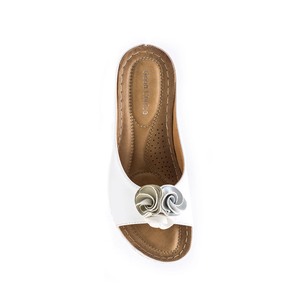 Women's Sydney White Wedge Sandals