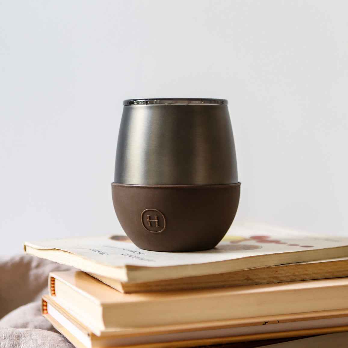 Titanium Grey Tumbler-Mocha 8 OZ