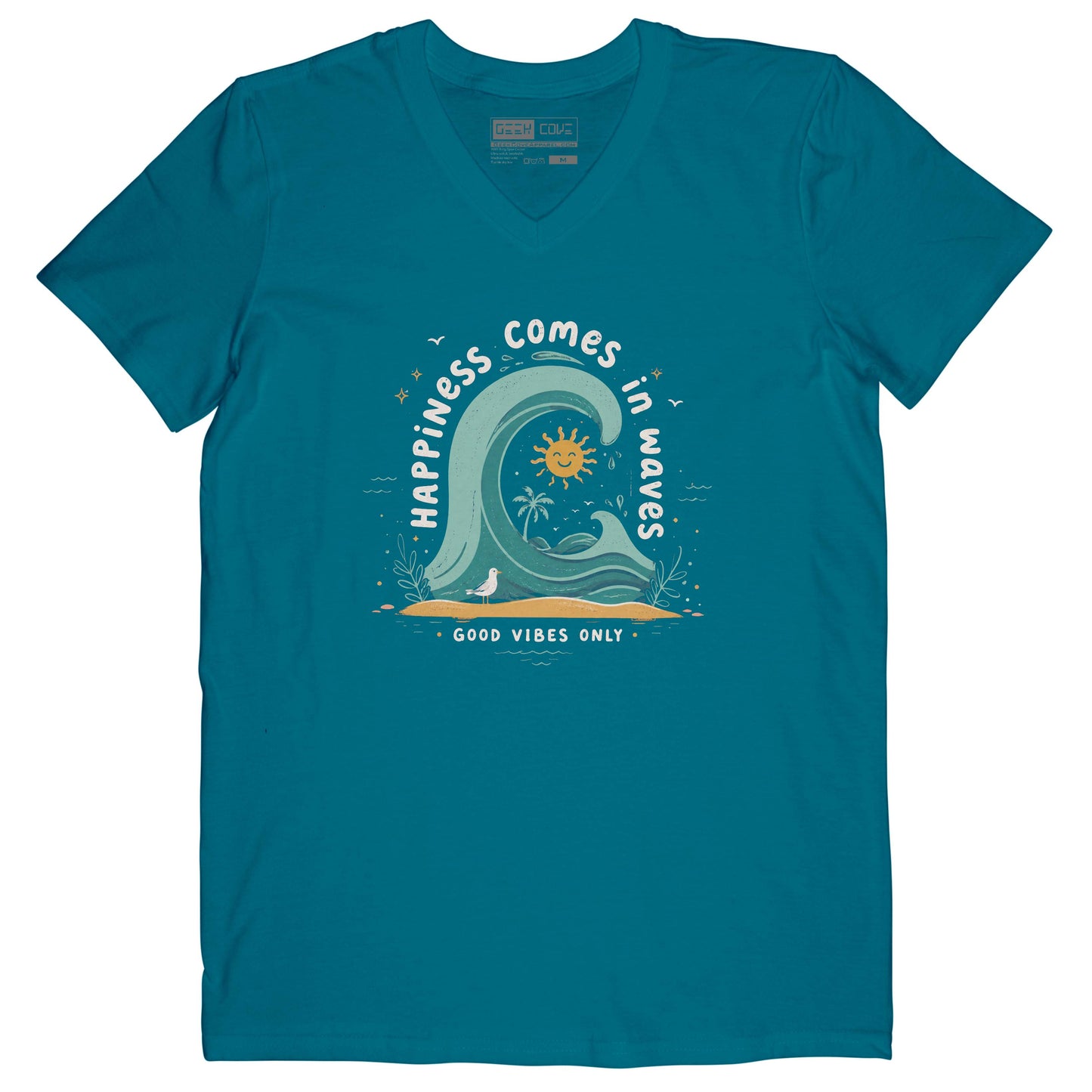 Happiness Short Sleeve Crusher Vee