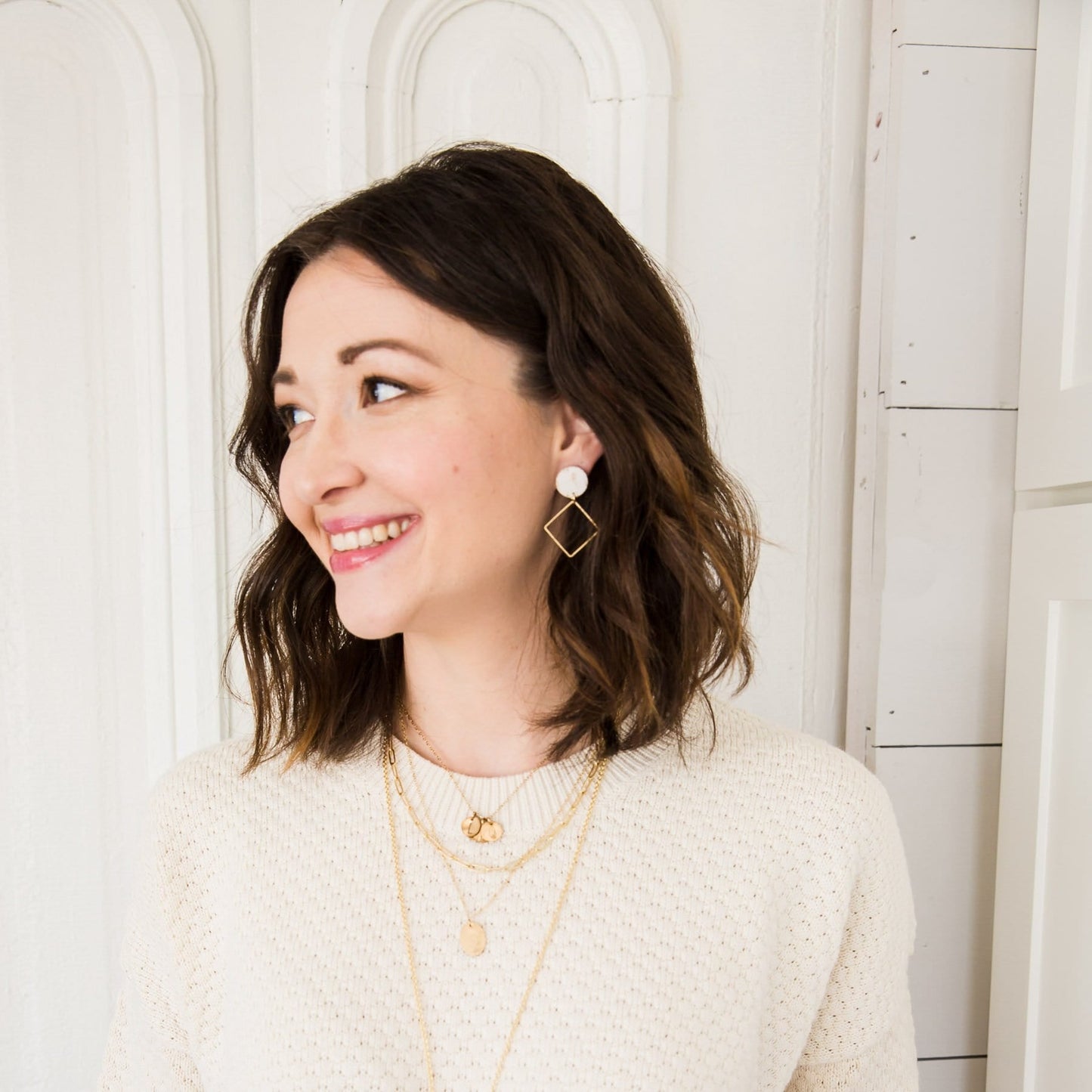 White Birch Lara Earrings