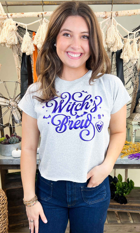 Witch's Brew Halloween Edgy Graphic Shirt