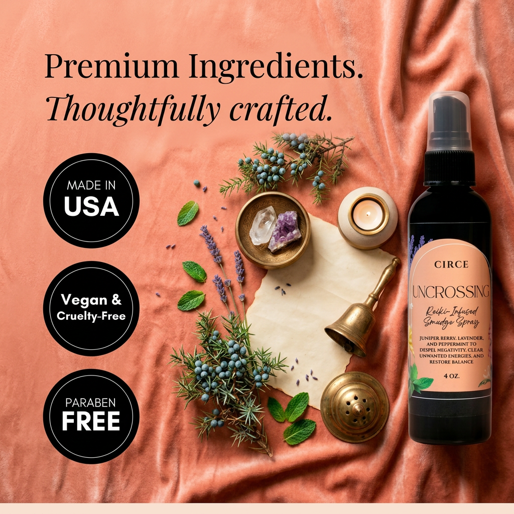 Uncrossing Smudge Spray β Energy Clearing & Spiritual Protection Mist | 4 oz