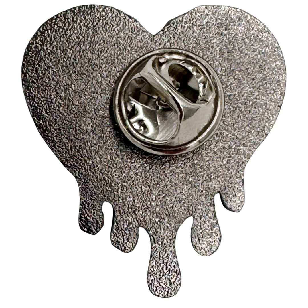 All Black Everything Heart Enamel Pin