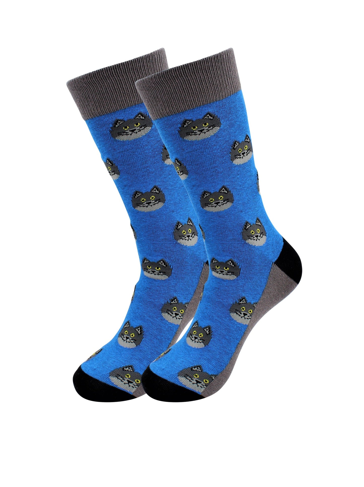 Blue Cat Socks - Comfy Cotton for Men & Women