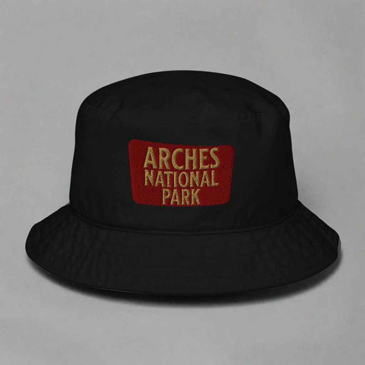 Arches National Park Embroidered Organic Bucket Hat