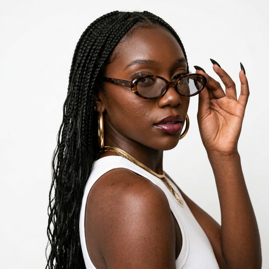 Daring Vintage Oval Sunglasses
