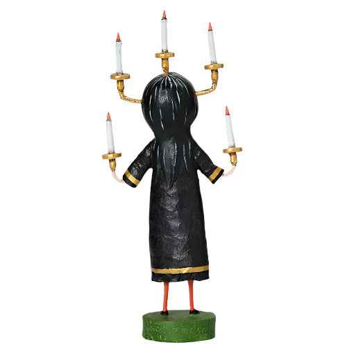 Candle Maker Halloween Figurine by Lori Mitchell — 8-Inch Poly Resin Folk Art Collectible