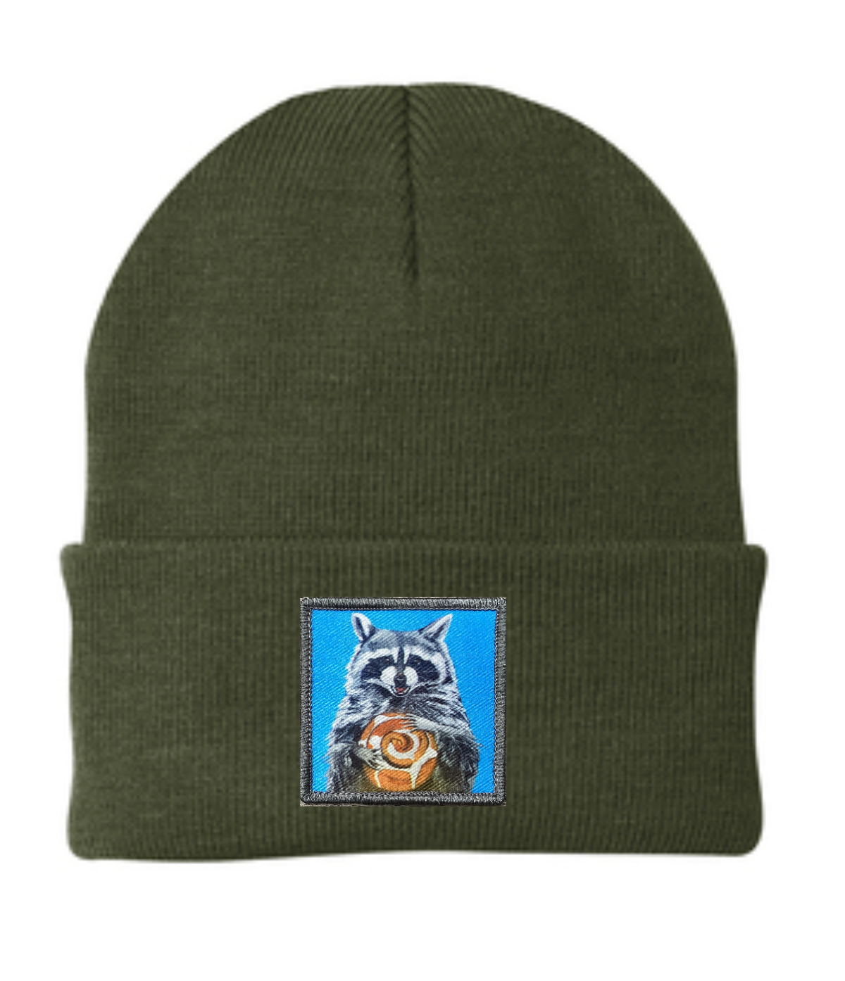 Cinnabun Bandit Raccoon Beanie
