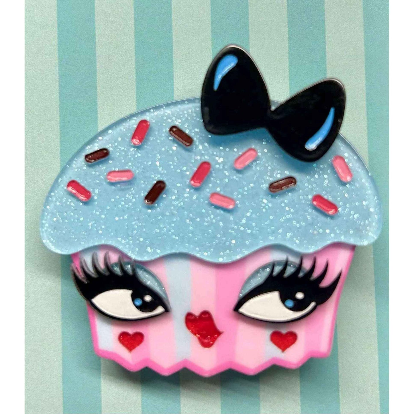 Cupcake Cutie Brooch by Miss Fluff x Lipstick & Chrome