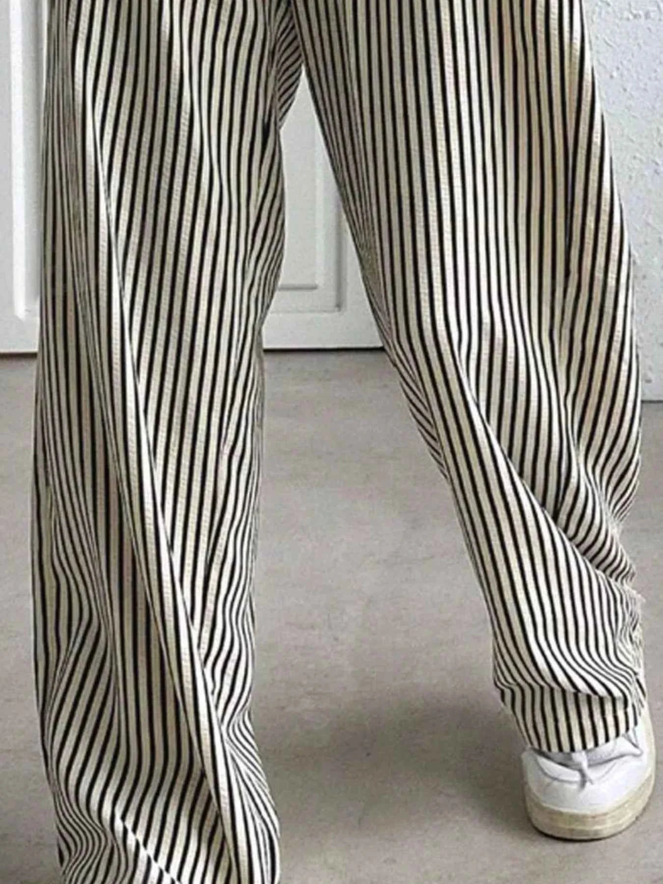 Striped Wide Leg Pants
