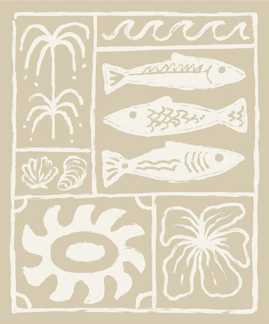 Beachcomber Plush Throw - Sand