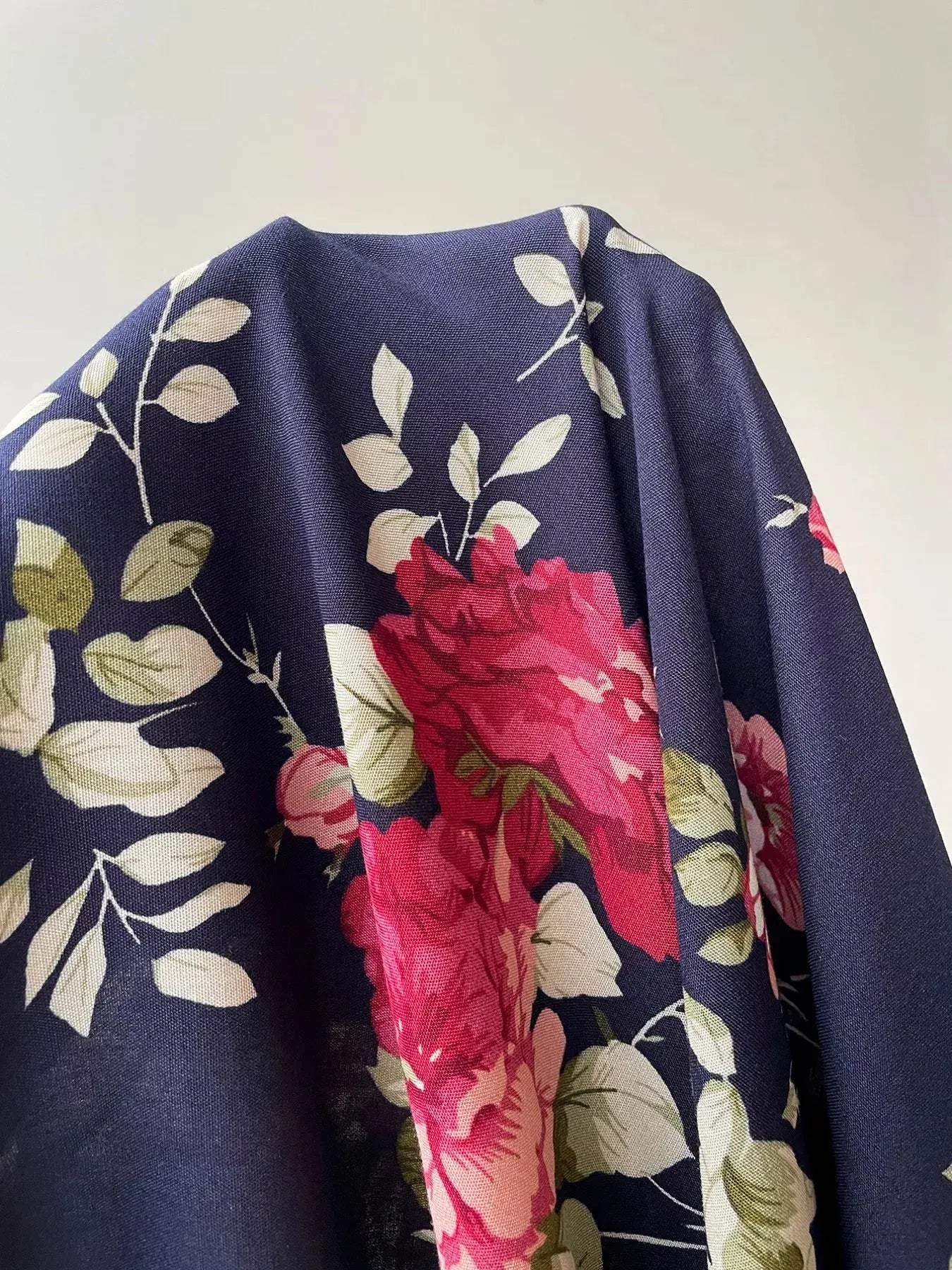 Plus Size Floral Print Short Sleeve V Neck Dress