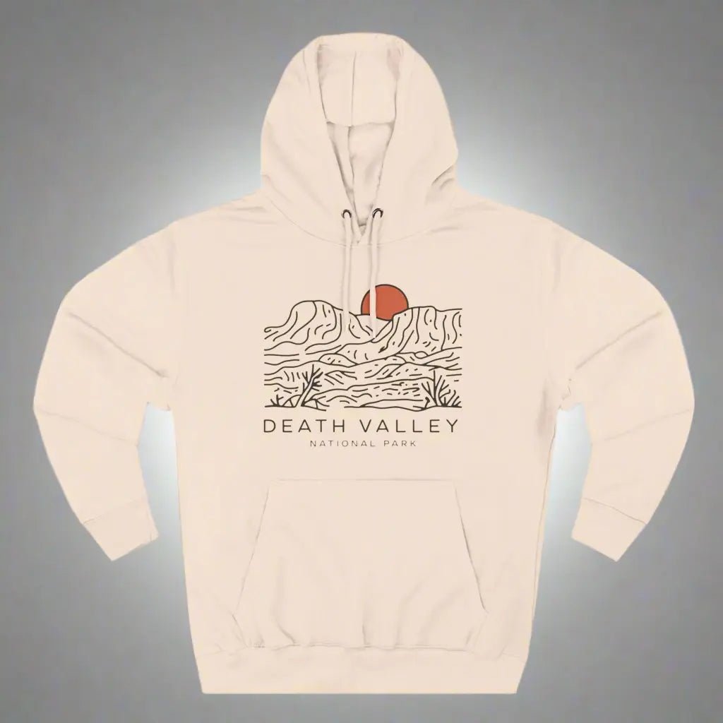 Death Valley National Park Fleece Hoodie Desert Dunes