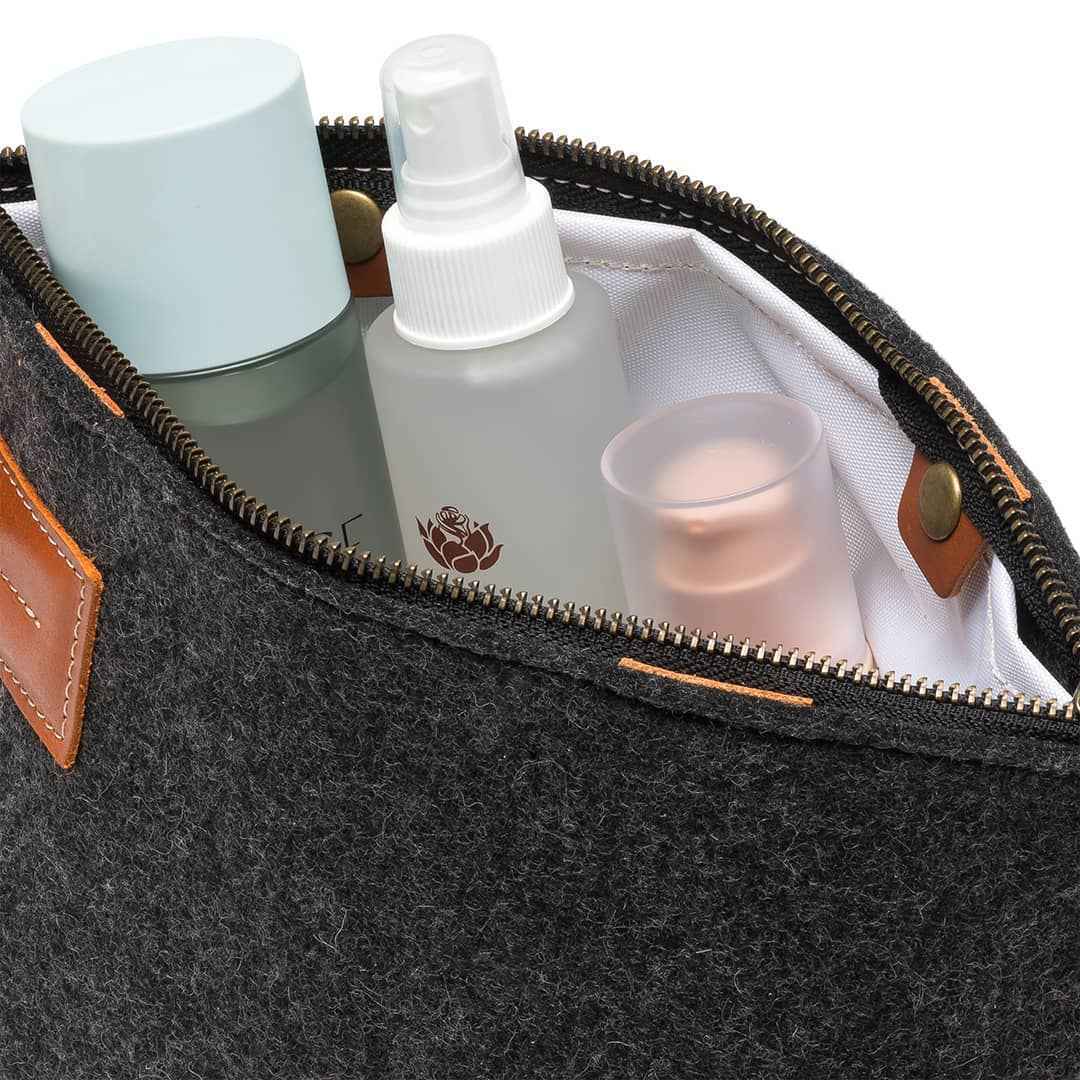 Felt and Leather Travel Kit