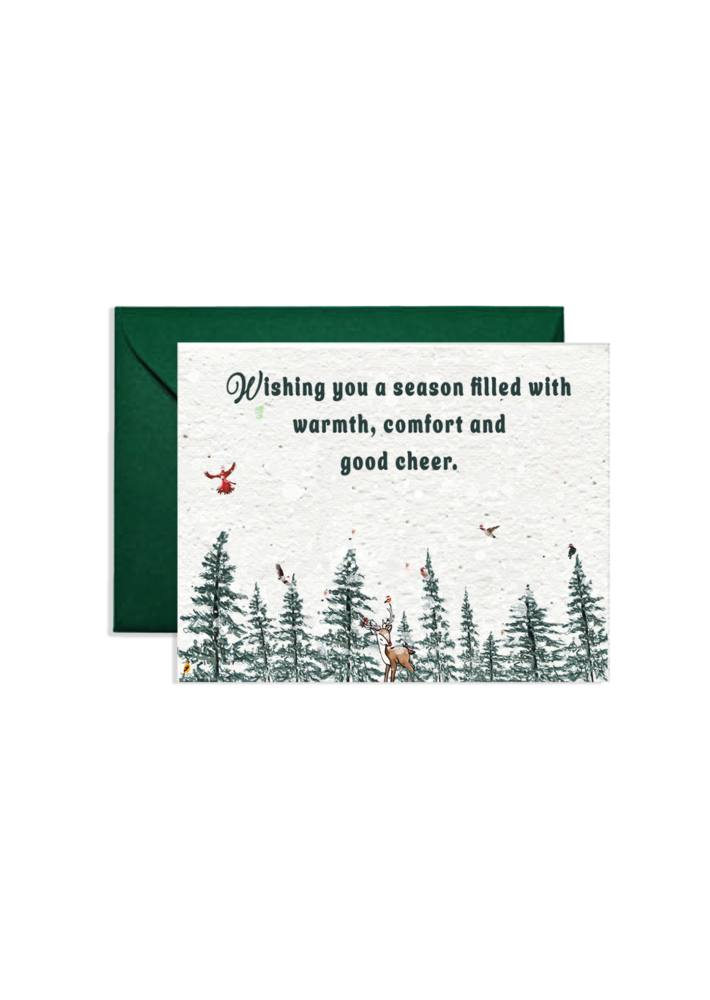 Festive Forest Fables Wildflower Seed Paper Card