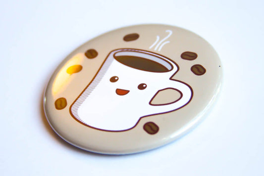 Coffee Magnet or Pin