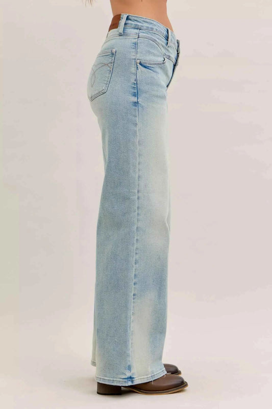 Judy Blue High Waist Column Straight Jeans