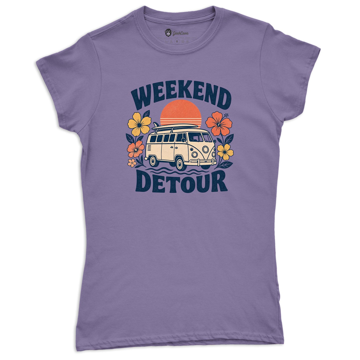 Weekend Detour Retro Women’s Crew Neck Tee