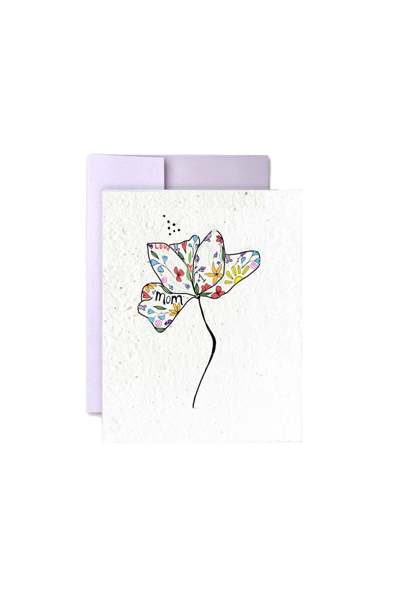 Motherly Flower Wildflower Seed Paper Mother's Day Card