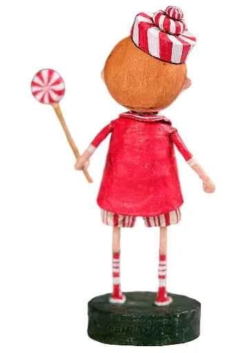 Peppermint Pete Christmas Figurine by Lori Mitchell - SHIPS AUGUST