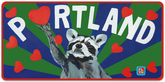 Portland Raccoon sticker