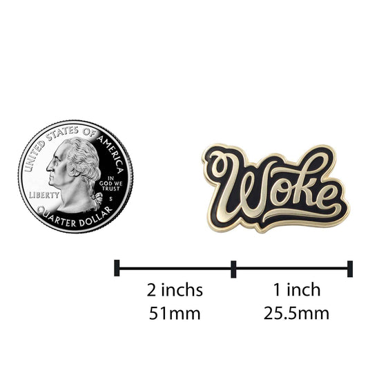 Woke Enamel Pin - Stay Woke Black Lives Matter Pride Pin