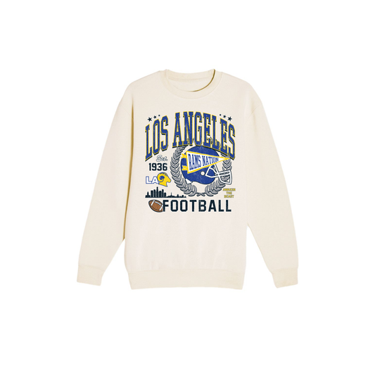 Los Angeles Football Sweatshirt | LA Rams Game Day Crewneck