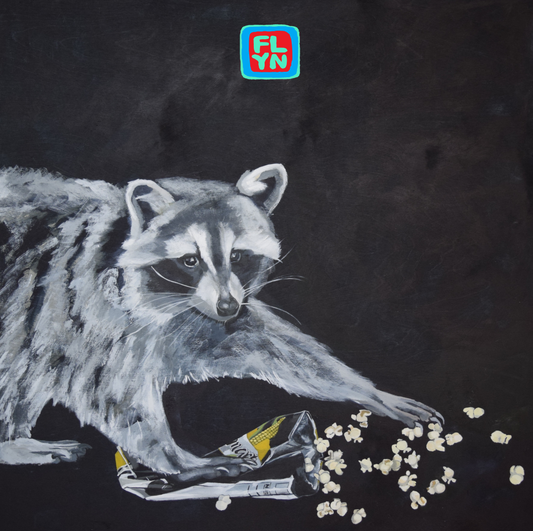 Latenight Snack Raccoon Sticker