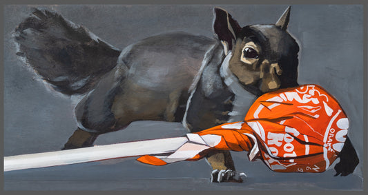 Secret Stash Squirrel Sticker