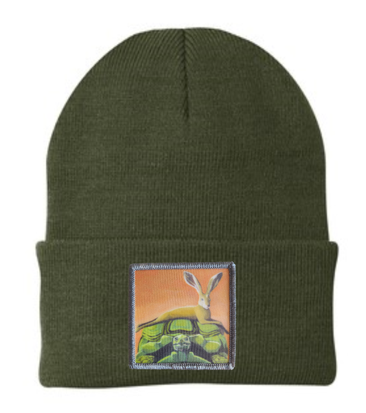 The Tortoise By a Hare Beanie
