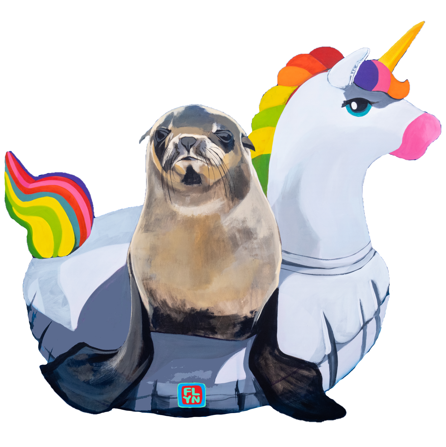 Unicorn Drifter Cut Out Sticker