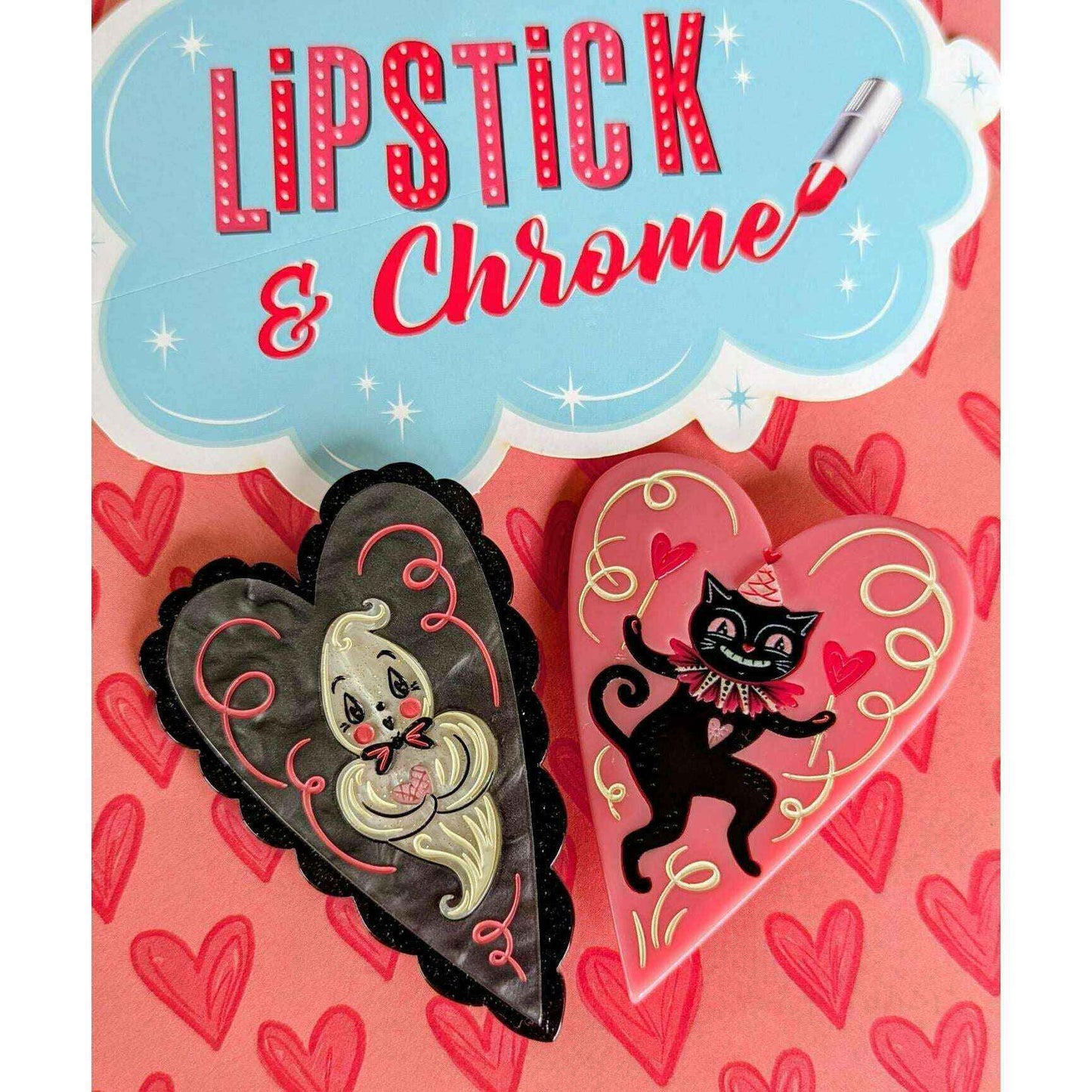 Haunted Heart Brooch by Johanna Parker x Lipstick & Chrome