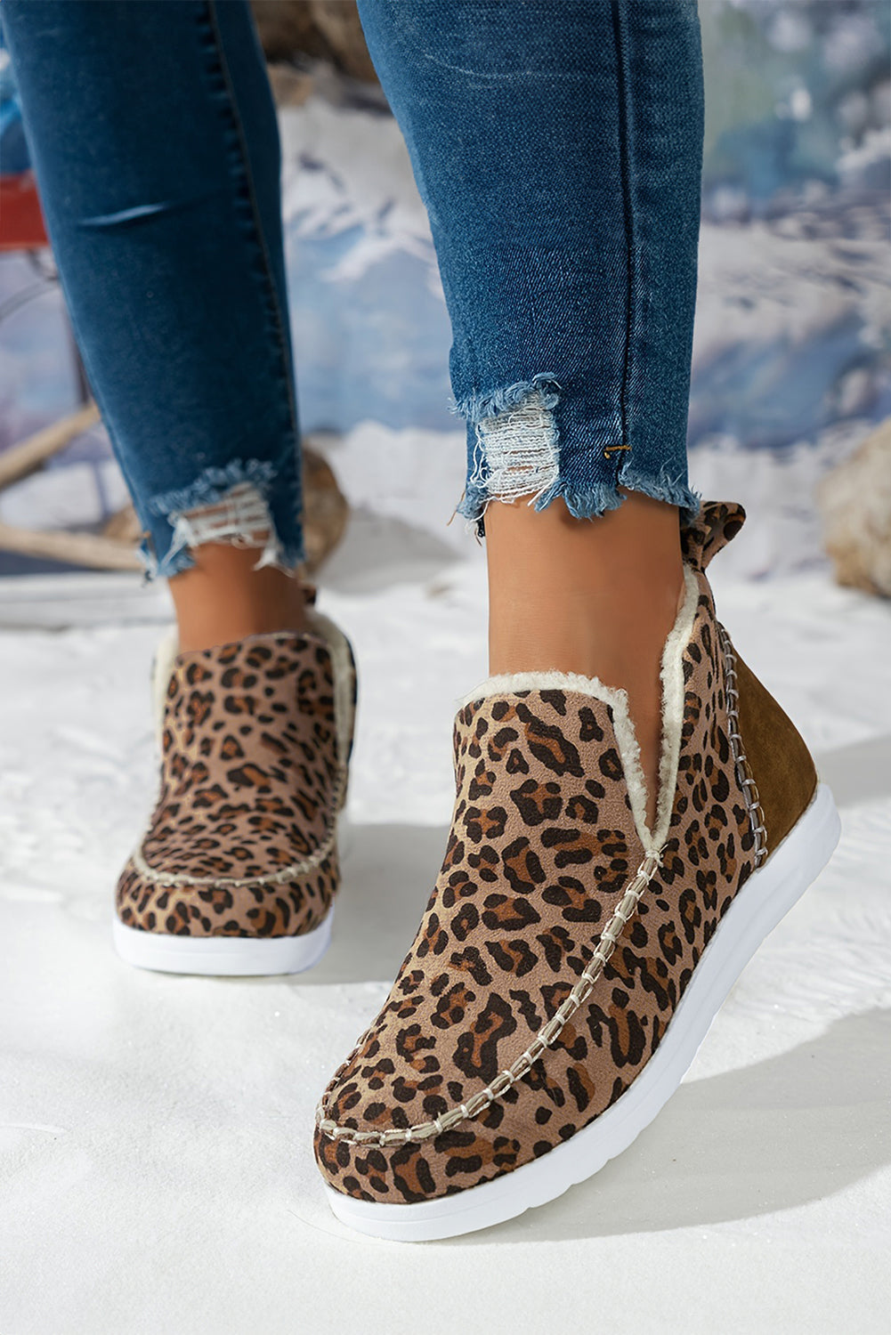 Sofia Flat Winter Fur Boots