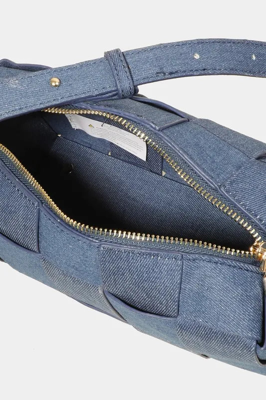 Fame Woven Crossbody Bag With Adjustable Strap For All Looks