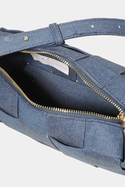 Fame Woven Crossbody Bag With Adjustable Strap For All Looks