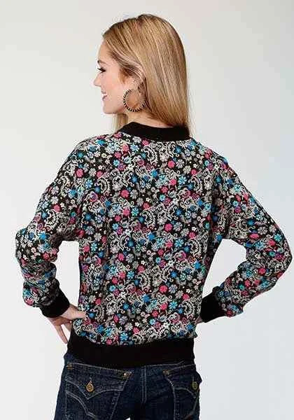 Roper 0982 Flower Bomber (Black) - Women's Jacket
