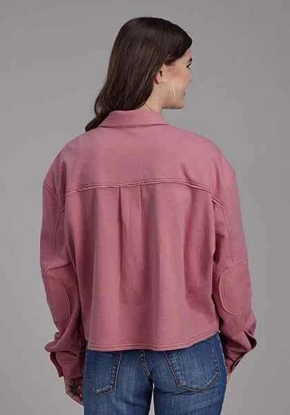 Roper 2272 Printed Knit (Pink) - Women's Cropped Jacket