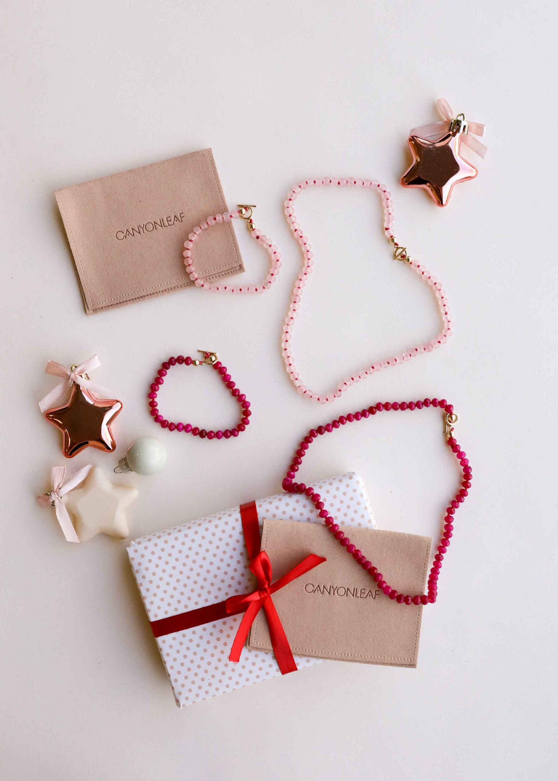 Natural Rose Quartz + 14k Gold Filled Toggle || Gemstone Bracelet