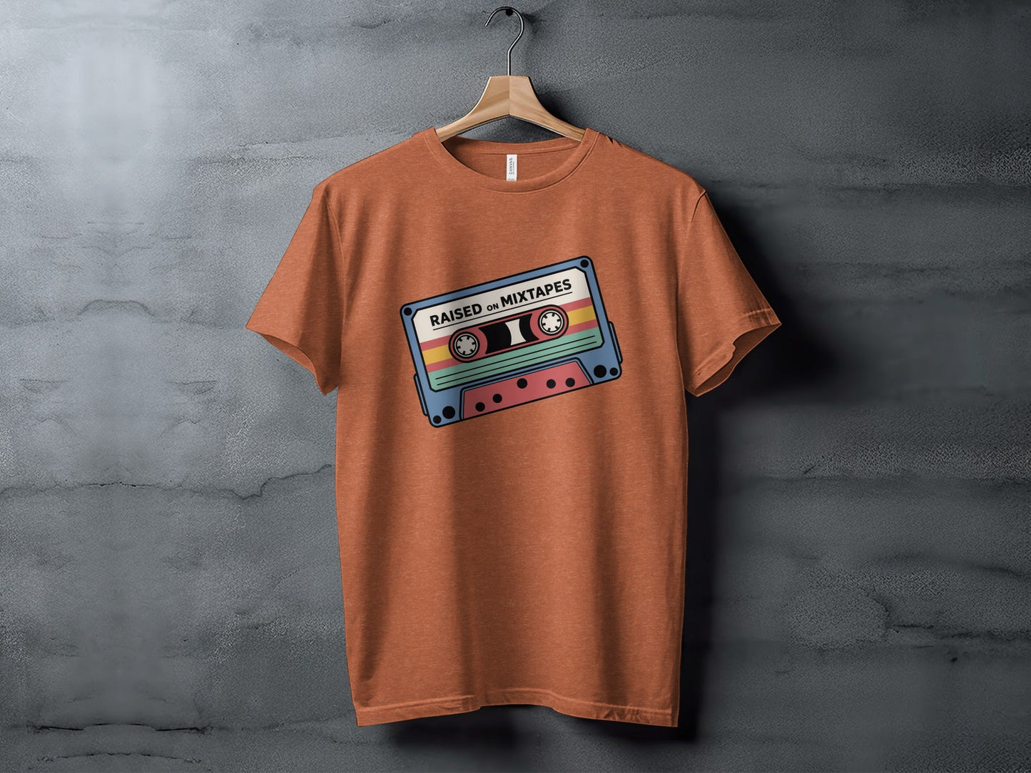 Raised On Mixtapes Retro Cassette T-Shirt