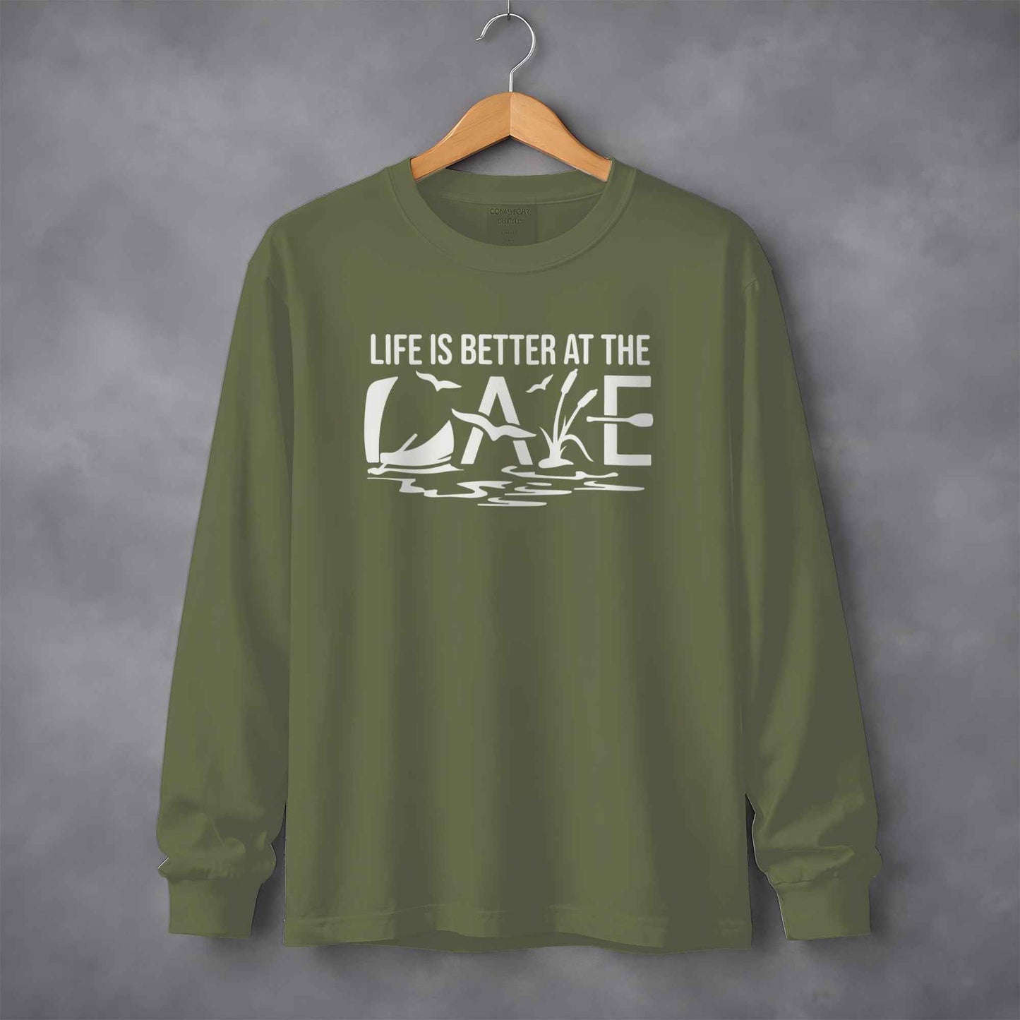Life is Better at the Lake Outdoors Recreation Long Sleeve T-Shirt