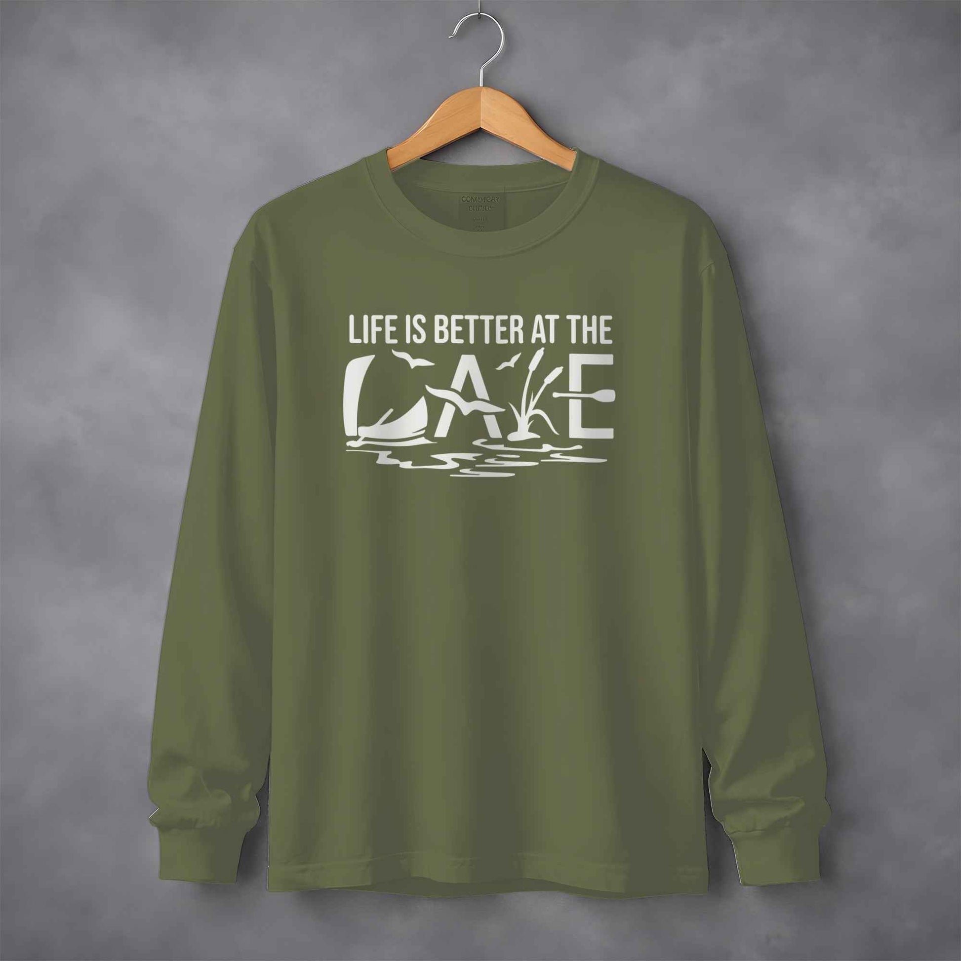 Life is Better at the Lake Outdoors Recreation Long Sleeve T-Shirt