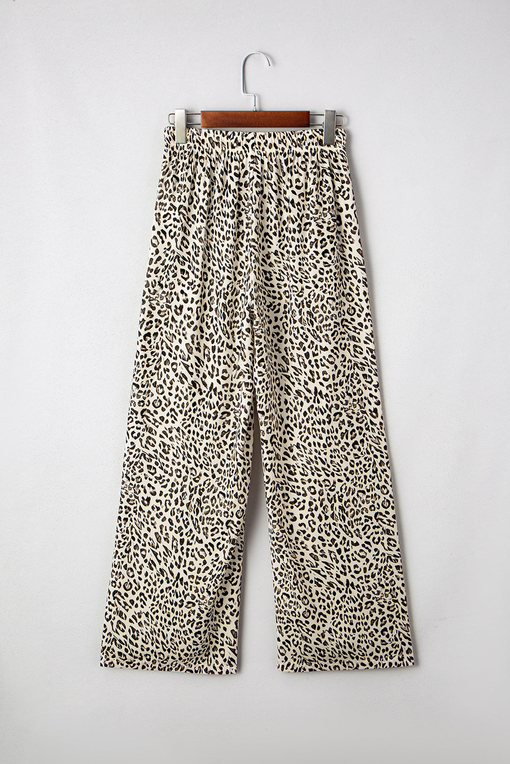 Mabel Leopard Drawstring Elastic Waistband Loose Pants